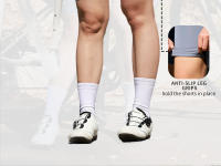 WOSAWE Shorts de Ciclismo para Mujer Cintura Alta, Poliéster, 2 Bolsillos, Acolchado 3D - details 9