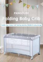 PANGDUBE-cuna portátil con ruedas para bebé, valla de seguridad multifuncional, 125x65cm, 0 a 3 años - details 2