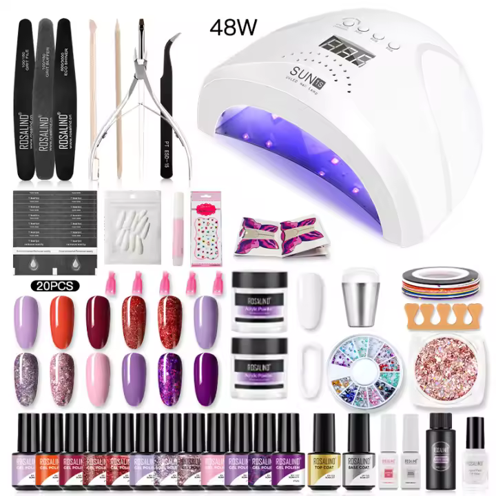 ROSALIND-Conjunto de esmaltes en Gel para uñas, herramientas de manicura, conjunto completo, para Semi permanente, necesita UV LED - 1