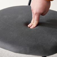 Juego de 4 sillas de comedor nórdicas con patas de hierro tapizadas simples premium apilables para sala de estar/salón de espera/bar/restaurante - details 4