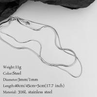 A-Z-collar colgante de acero inoxidable para mujer, cadena pequeña, letra parpadeante, estrangulamiento, cadena de hoja, capas - details 7