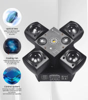 Luz de Cabeza Móvil Mini DJ de 48W Efecto Estroboscópico DMX512 LED RGBW para Fiesta y Club Nocturno Material de Plástico Certificado CE - details 4