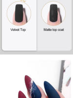 Esmalte de Gel UV para Uñas Arte Clavo Matte Velvet Top Coat Semi-Permanente y Fácil de Quitar Base Coat de Diamante Temperado - details 5