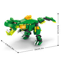 Children's engineering vehicle airplane tank dinosaur assembly toy small particle building block puzzle gift DIY gift boys - details 14
