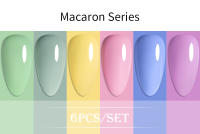 Esmalte de Uñas BOZLIN 6pcs/set 15ml Gel de Color Puro con Luz LED/UV Desvanecimiento de Manicura Sin Borrado Varnishes Lacquers - details 12