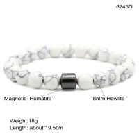 Ojos de tigre cuentas de piedra natural hechas a mano hombres hematita magnética accesorio pulseras para novio padre regalo - details 3