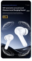 Nuevo Lenovo XT52 TWS Auriculares inalámbricos Bluetooth 5.4 Estéreo HIFI Auriculares para juegos con reducción de ruido Batería de larga duración Auriculares de modo dual Llamada HD Auriculares deportivos táctiles con micrófono Regalo de moda - details 4