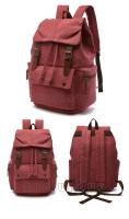 Mochila vintage de lona para ordenador portátil para hombre y mujer, morral escolar antirrobo a la moda, morral escolar para viaje - details 10
