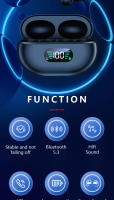 Ear Clip TWS auriculares inalámbricos estéreo envolvente Hifi Bass Bluetooth 5,3 auriculares con micrófono para deportes música juegos llamadas - details 1