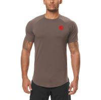 Camiseta Deportiva Transpirable para Hombres en Verano Manga Corta, Secado Rápido, Patrón Impreso, Material de Poliéster - details 8