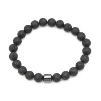 Ojos de tigre cuentas de piedra natural hechas a mano hombres hematita magnética accesorio pulseras para novio padre regalo - details 9