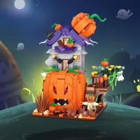 LOZ Halloween Building Block MOC Hut House Pumpkin uCarriage Happy Halloween Decoration Bricks for Boys Kids Toys Halloween Gift - details 14