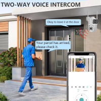 Cámara de Vigilancia IP 4MP Aprimorada para Exteriores Impermeable, Doble Lente, Pantalla Doble, Rastreo Automático, Wifi, PTZ, Audio Bíforo Ideal para Seguridad Exterior - details 5