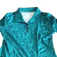 Vestido Maxi de Verano con Estampado Floral Cuello en Rabo, Manga Corta, Longitud de Rodilla para Damas - details 15