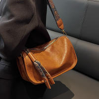 Bolso cruzado Vintage para mujer, bandolera pequeña de cuero PU con diseño de lujo y almohada, a la moda - details 14