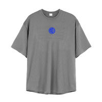 Summer Absorb Sweat Breathable Quick Dry T-Shirt Gym Bodybuilding Fitness T Shirt Men Casual Short Sleeve Oversized Loose Jersey - details 11