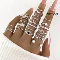 Juego de Anillos Geométricos Bohemios 30 Piezas de Oro y Plata para Uñas - details 27