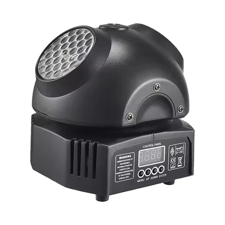 Luz de Fiesta Mini Disco DJ de 36W Efecto de Haz Móvil con LED RGBW DMX Ideal para Clubes Bares - 1