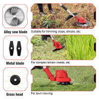 ONEVAN-cortacésped eléctrico sin escobillas de 10 pulgadas, cortacésped inalámbrico de 36000RPM, herramienta eléctrica de jardín ajustable de longitud para batería de 18V - details 4