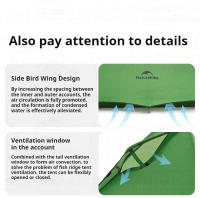 Naturehike-tienda de campaña ultraligera para 1-2 personas, mochila de viaje al aire libre, 210T - details 13