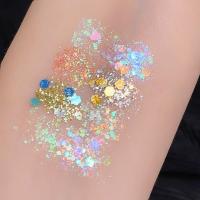 Paleta de Sombras de Ojos de Secuencias Brillantes Gel de Brillo Autoadhesivo para Pelo, Uñas, Cuerpo Belleza en Tonos Azul, Rosa, Amarillo - details 8