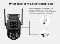 Cámara de Seguridad IP KERUI 6MP HD PTZ Visión Nocturna Infrarroja Control de Aplicación - details 4
