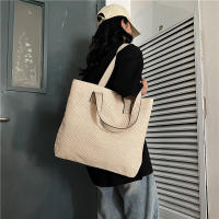 Bolso de mano tejido de paja para mujer, elegante, informal, con asa superior, Retro, a la moda - details 4