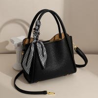 Bolsos de hombro con cintas simples para mujer, bandoleras versátiles de cuero PU de alta capacidad, novedad - details 10
