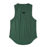 Summer Casual Breathable Quick Dry Sleeveless Tank Top Mens Gym Bodybuilding Workout Muscle Stringer Fashion Fitness Mesh Vest - details 15
