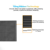 Panel Solar monocristalino de 100W y 12V, Flexible, ultraligero, ultradelgado, impermeable, cargador Solar - details 17