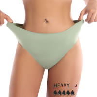 Ropa interior menstrual femenina de 4 capas de gran tamaño con absorción de flujo pesado, ropa interior fisiológica a prueba de fugas, 1 pieza. - details 21