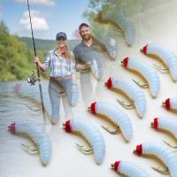 5 uds/10 Uds moscas de pesca con mosca gusano suave gusanos biomiméticos señuelos cebos de insectos artificiales pesca para trucha/bajo/perca/bagríno/carpa - details 5
