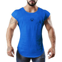 Men Muscle Vests Cotton Breathable Sleeveless Tank Tops Solid Fashion Print O-neck T-shirts Gym Bodybuilding Fitness Tank Tops - details 4
