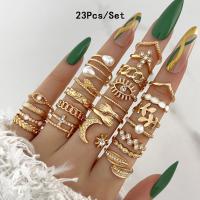Juego de Anillos Geométricos Bohemios 30 Piezas de Oro y Plata para Uñas - details 3