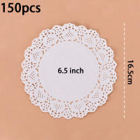 150 Uds. Tapetes de encaje de papel redondos, vajilla decorativa para fiesta, manteles individuales, tapetes de papel blanco, decoración de mesa - details 10