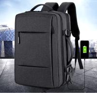 Mochila de viaje clásica para hombre, morral de negocios expandible con USB, bolsa de gran capacidad para ordenador portátil, impermeable, a la moda - details 0