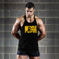 Gym Fashion Vest Men Casual Cotton Tank Top Sleeveless Breathable Muscle Shirt Bodybuilding Fitness Workout Sports Singlets - details 2