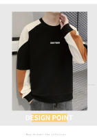 Camisetas para hombre Ropa de calle Sudaderas con capucha de retales Tops coreanos - details 11