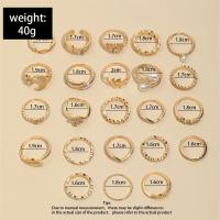Juego de Anillos Geométricos Bohemios 30 Piezas de Oro y Plata para Uñas - details 5