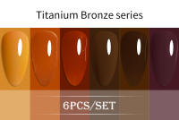 Esmalte de Uñas BOZLIN 6pcs/set 15ml Gel de Color Puro con Luz LED/UV Desvanecimiento de Manicura Sin Borrado Varnishes Lacquers - details 16