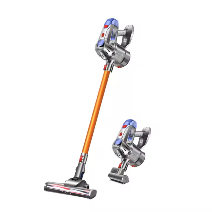 Aspiradora de Mano Inalámbrica con LED Potencia de Succión de 15kPa, Dos Motores, Iluminación, Desmontable, Batería Recargable, Limpieza de Polvo para el Hogar - 1