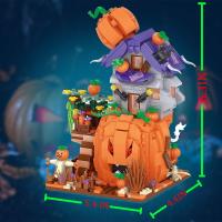 LOZ Halloween Building Block MOC Hut House Pumpkin uCarriage Happy Halloween Decoration Bricks for Boys Kids Toys Halloween Gift - details 16