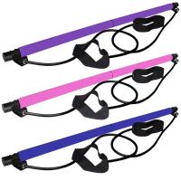 Kit de barra de Pilates portátil, banda de resistencia, palo de Yoga y Pilates, barra de ejercicio de Yoga, lazo para el pie para estiramiento de Yoga, esculpir, torsión, abdominales - details 2
