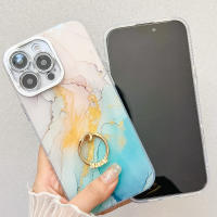 Funda con soporte de anillo para Apple iPhone 16 15 14 Pro Max, de mármol de alta calidad, IMD, PC, a prueba de golpes. - details 5