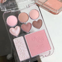 Paleta de Sombras de Ojos en Forma de Corazón 8 Colores de Brillo Perlado - details 10