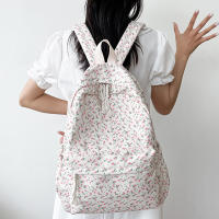 Mochila escolar coreana para estudiantes, mochilas florales blancas para niñas adolescentes, mochila Linda para mujeres, bolsa para libros de marca, mochila de nailon - details 7