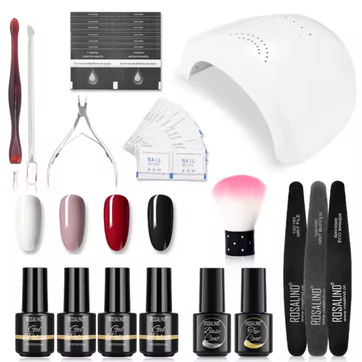 ROSALIND-Conjunto de esmaltes en Gel para uñas, herramientas de manicura, conjunto completo, para Semi permanente, necesita UV LED - 1