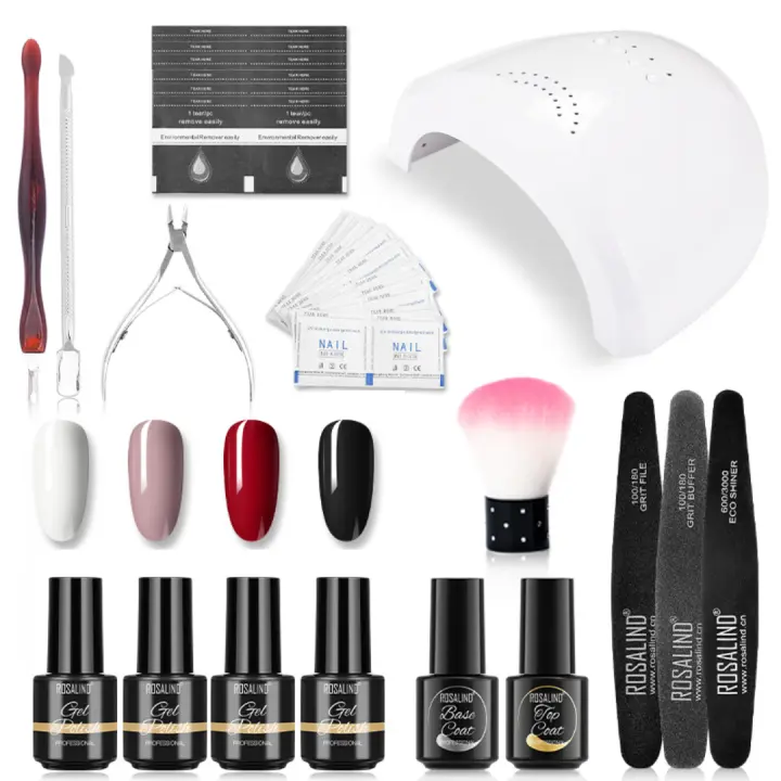 ROSALIND-Conjunto de esmaltes en Gel para uñas, herramientas de manicura, conjunto completo, para Semi permanente, necesita UV LED - 1