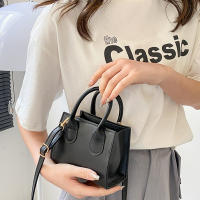 Mini bolso de mano de cuero PU para mujer, bandolera de hombro de Color sólido, bolso de compras con asa para teléfono, nueva moda - details 1
