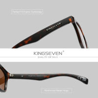 KINGSEVEN-gafas de sol redondas de montura completa para hombre y mujer, lentes polarizadas UV400, a la moda, de alta calidad, TR90, para conducir - details 1